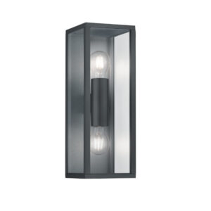 Aplique exterior Garonne con bombillas 2xE27 IP44