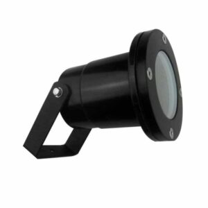 Foco proyector exterior Post GU10 IP65 Negro