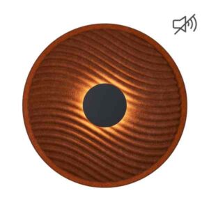 Aplique acústico Acustic LED 5W luz indirecta forma orgánica y redonda