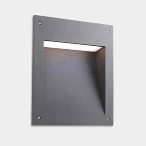 Aplique baliza cuadrado empotrable exterior Micenas LED 24.8W Switch IP66