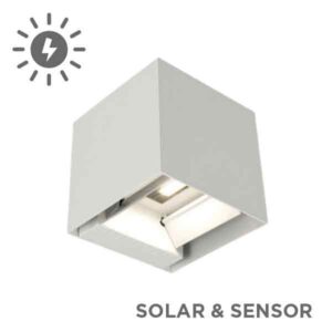 Aplique exterior Livo Solar autónomo IP65 switch CCT