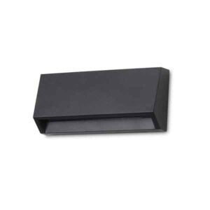 Aplique de pared LED Grove exterior IP65 negro
