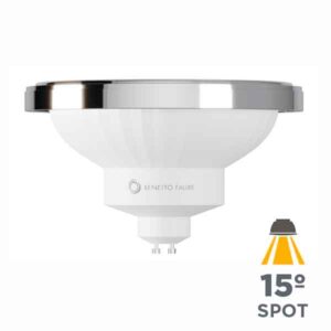 Bombilla LED AR111 15W casquillo GU10 Spot 15º