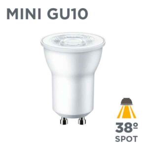 Bombilla LED MINI GU10 4W 3000K y 4000K 38º