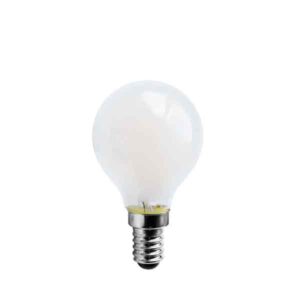 Bombilla esférica LED Opal Mate 6.5W E14 800 lúmenes