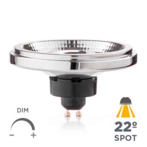 Bombilla LED Regulable AR111 / QR111 casquillo GU10 para focos tipo Cardan