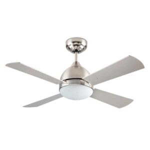 Ventilador de techo Borneo níquel satinado con palas reversibles (1066)