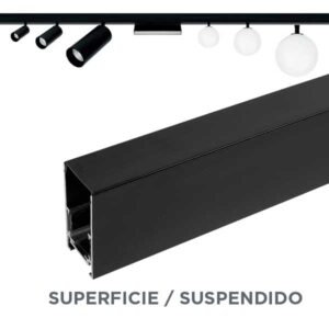 Carril magnético Magnet DC 48V de superficie y empotrado