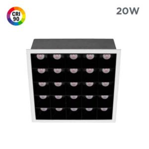Foco mini downlight LED empotrable Matrix XS Square 5W 10W 15W 20W