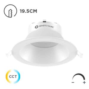 Downlight LED empotrable Thessis 25W Regulable DIM Switch CCT