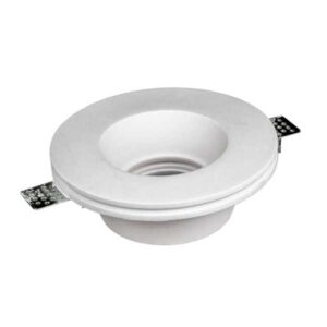 Foco empotrable en yeso escayola redondo GU10 luz confort trimless