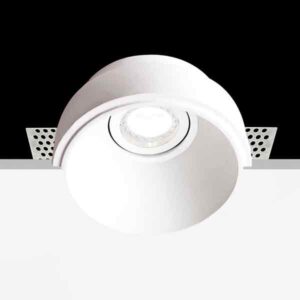 Foco empotrable en yeso escayola Sigma redondo GU10 trimless