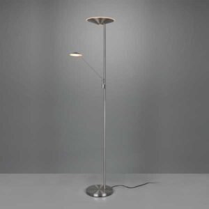 Lámpara de pie salón Brantford LED orientable con lector regulable
