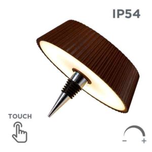 Lámpara portátil Relax LED 2W tapón botella DIM Touch IP54