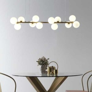 Lámpara lineal colgante Top Globos bombillas LED G9