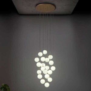 Lampara Colgante Top Globos bombillas LED G9
