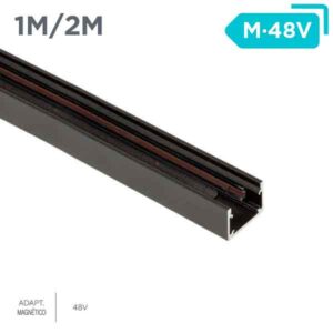 Carril magnético META Magnet DC 48V de superficie y empotrado