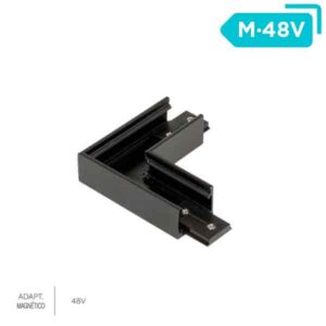 Codo ciego ángulo 90º para carril DC 48V accesorio