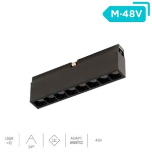 Luminaria mini downlights LED Lin Micro Magnet 8W carril DC 48V
