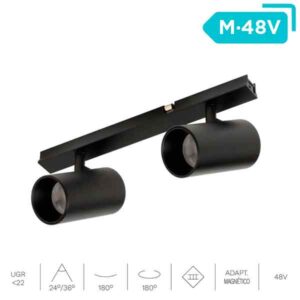 Foco proyector LED Spotlight Twin Mini Magnet 2 x 5W DC 48V