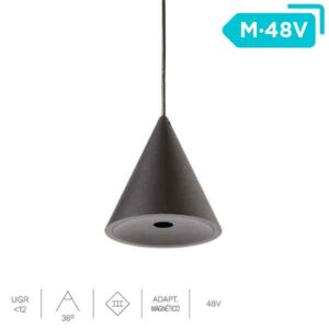 Lámpara suspendida LED Pendant Micro Magnet 8W carril DC 48V