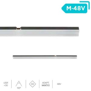 Luminaria lineal LED Lin Placa Magnet 6W carril DC 48V