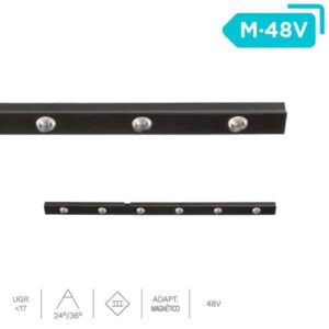 Luminaria mini downlights LED Lin Punto Magnet 6W carril DC 48V