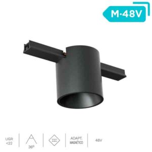 Downlight LED Sup Magnet 7W para carril DC 48V