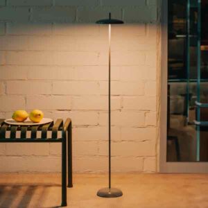 Lámpara de pie salón a batería Porte LED 3W 500lm CCT DIM Touch IP43
