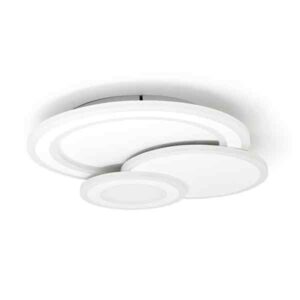 Plafón LED círculos Belinus CCT Regulable DIM blanco 50CM