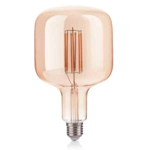 Bombilla globo cilindro LED Filamento 6W 2200K Ámbar