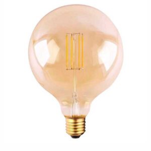 Bombilla globo LED Filamento Ambar 6.5W 2200K G-125