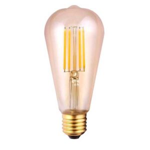 Bombilla LED Filamento 2.5W Ambar E27 Vintage