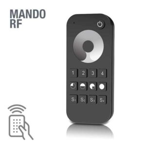 Mando regulación LED monocromo radiofrecuencia RF 4 zonas RT6