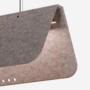 Luminaria acústica colgante Kuntur LED 46.6W 118CM