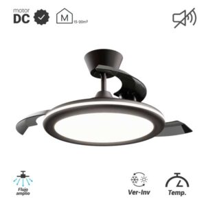 Ventilador de techo Bombay Estilo M palas retráctiles (1070)
